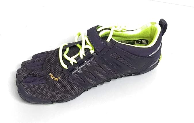 Vibram Women's V-Train Cross-Trainer Shoe, Nightshade/Safety Yellow, 36 EU/6 M US