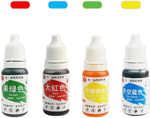 10ml Natural Ink Food Coloring Cake Pastry Liquid Dye Pigment Baking Decoration Fondant Cooking Icing Crafts