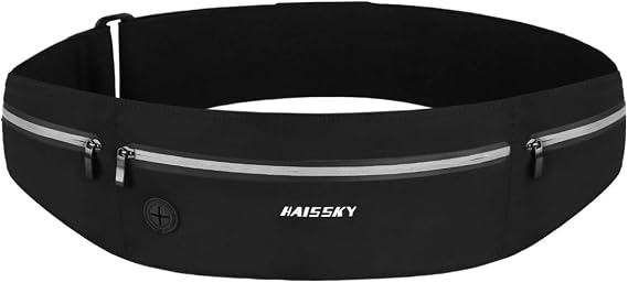 HAISSKY Running Belt, Lightweight Fitness Waist Pack, up to 6.9"