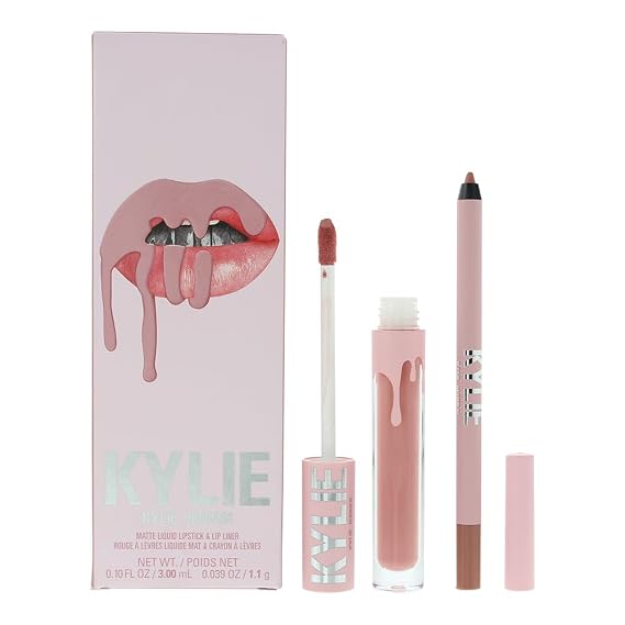 Matte Lip Kit - 300 Koko K by Kylie Cosmetics for Women - 2 Pc 0.10oz Matte Liquid Lipstick, 0.03oz Lip Liner
