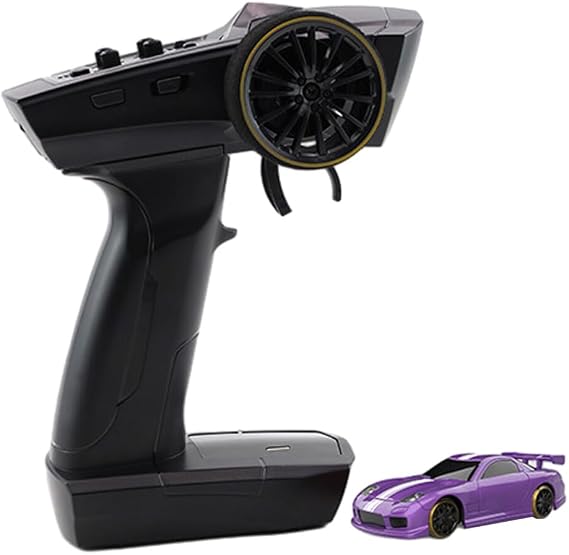 Turbo Racing C61 1/76 RC Car,2.4G 3CH Electric Racing Car Model with Wireless Remote Control,Birthday Xmas Gift for Adults(RTR Version/Purple)