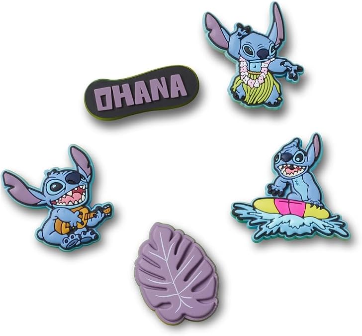 Crocs Jibbitz Shoe Charms - Lilo & Stitch Disney 5 Pack
