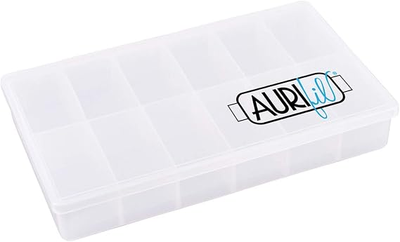 Aurifil Empty Thread Case for up to 12 Large Aurifil Thread Spools, Stackable (One (1) Case)