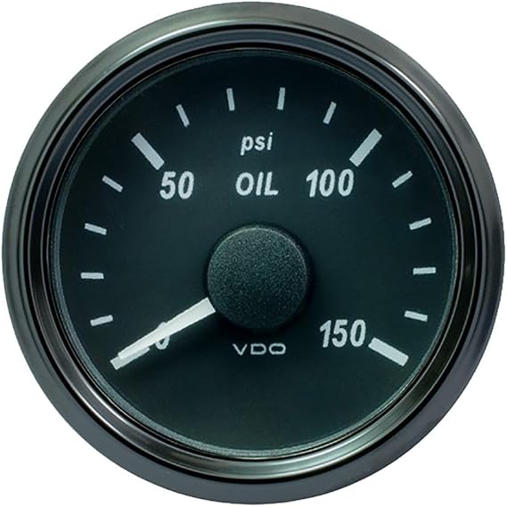 VDO SingleViu Oil Pressure Gauge 52mm 150 PSI