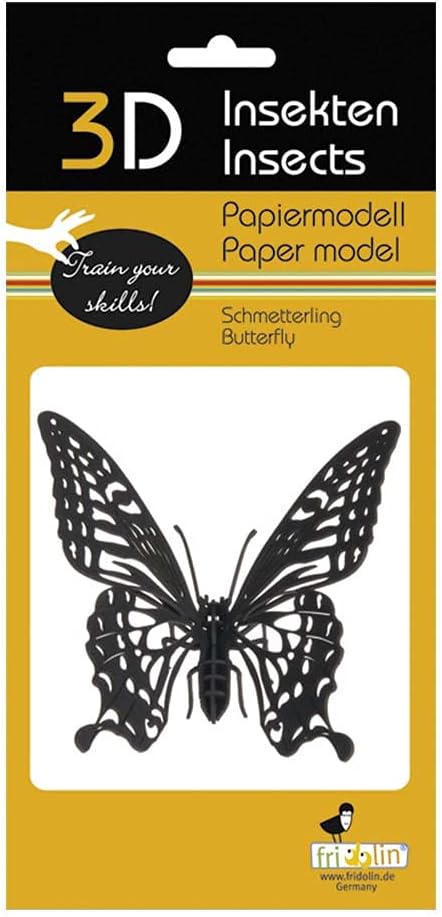 Fridolin 3D paper model butterfly