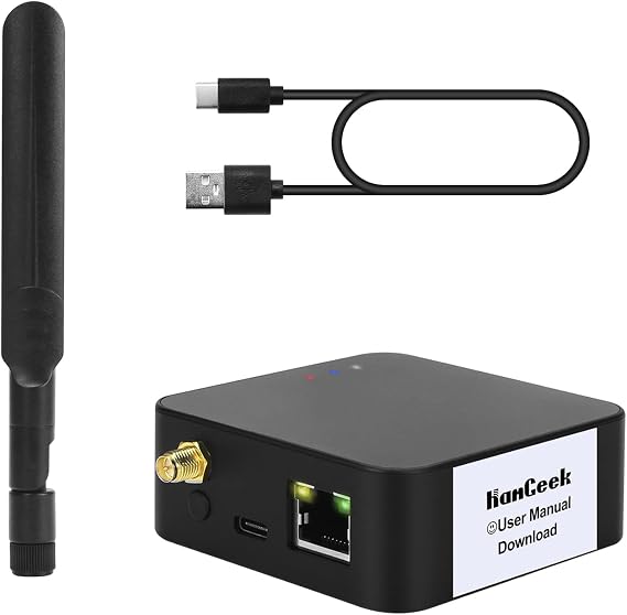 Zigbee Plus POE Universal Coordinator ZigBee Gateway Adapter with USB Cable Black