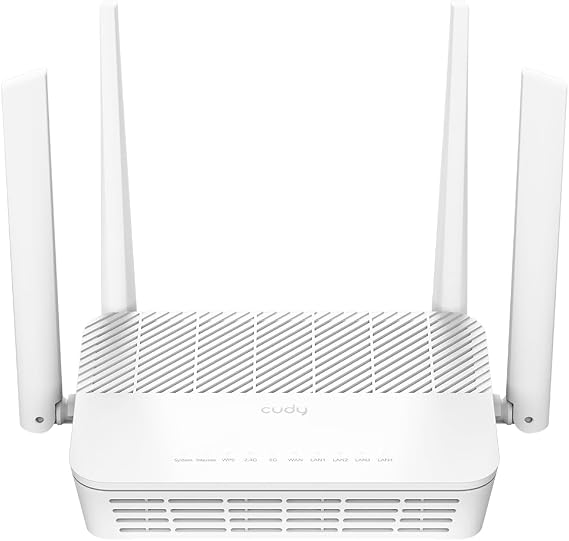 Cudy AX3000 2.5G Dual-Band Wi-Fi 6 PoE Router, OpenWRT, WR3000P | OpenWRT-Ready, 2402+574 Mbps wifi 6, 1x 2.5G WAN+4x GbE IEEE 802.3at LAN, 1.3 GHz Dual-Core, WG/OVPN/IPsec VPN, Cable Incl