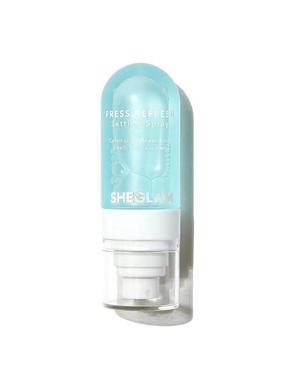 SHEGLAM Press Refresh Setting Spray Moisturizing Long Lasting Makeup Setting Spray Oil-Control Non-Greasy-Green
