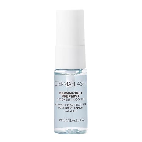 DERMAFLASH DERMAPORE+ Prep Face Mist, Mineral Facial Cleanser & Pore Minimizer for Face, 30ml