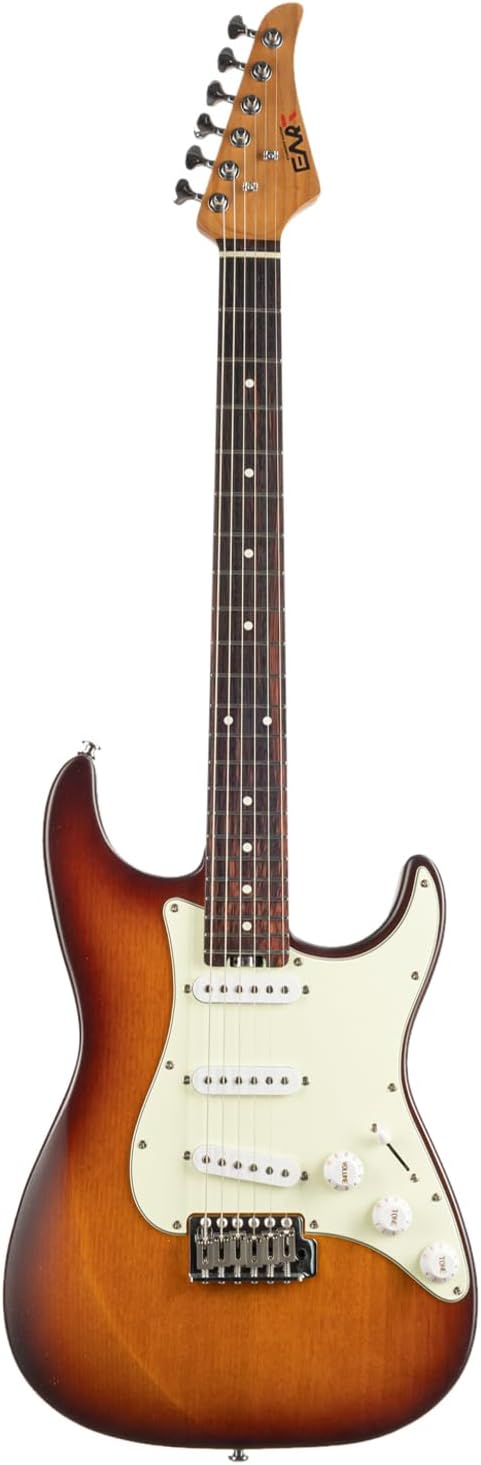 EART Electric Guitar SSS Single Coil Pickups Solid-Body,Stainless Steel Frets Right Handed-Rosewood Fingerboard-Virginia