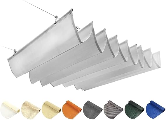 Custom Outdoor Shade Sails,Retractable Wave Canopy Pergola Cover