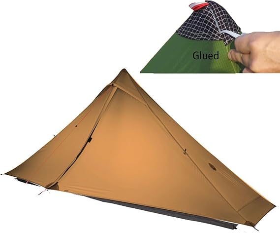 3FULGEAR Lanshan 1 Pro Ultralight 1 Person Tent 3/4 Seasons 20 D Double Sided Silicone Coated Nylon Waterproof Lightweight for Hiking Camping