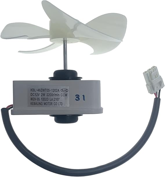 Refrigerator Evaporator Fan Motor Assembly KBL-48ZWT05-1202A DC12V for Frigidaire 5304518492 & Magic Chef 3059900004