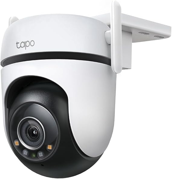 Tapo C520WS, 2K QHD Dış Mekan Wi-Fi/Ethernet Güvenlik Kamerası, Hareket Tespit/Takibi, 360°, IP66 Su Geçirmez, Renkli Gece Görüşü, Çift Yönlü Ses, Bulut/Yerel Depolama, Sesli ve Işıklı Alarm