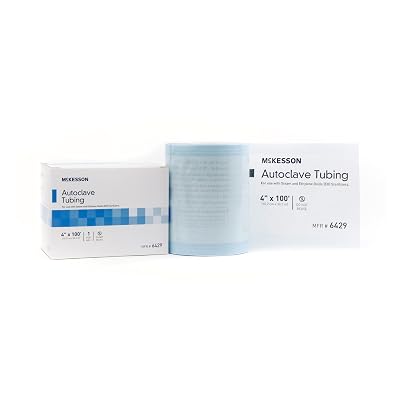 McKesson Autoclave Tubing - Medical Tool Sterilization Tubing, 4 in x 100 ft, 1 Count