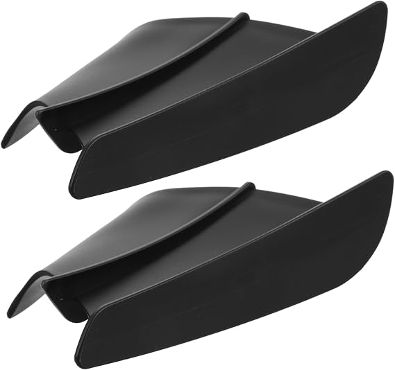 Motorcycle Side Aerodynamic Winglets Plastic Spoiler Black Set