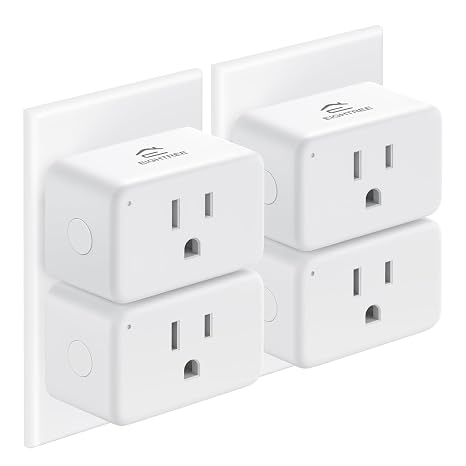 EIGHTREE Smart Plug 15A, Compatible with Alexa, Google&SmartThings 4-Pack