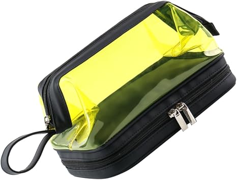 Calpak Toiletry Bag Makeup Bag for Women Travel Cosmetic Pouch Double Layer Tpu Organizer Wash Travel Accessories