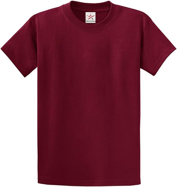 Stars and Stripes Plain Burgundy T Shirt Unisex
