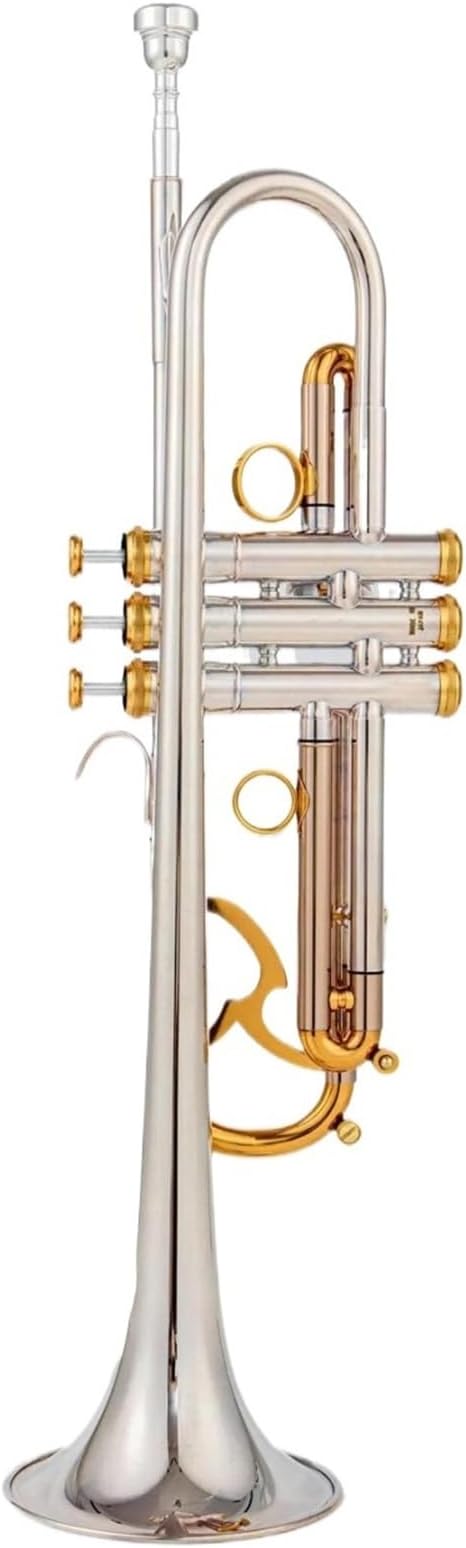 Bb Trompet Silver Plated Brass Professional Instrument
