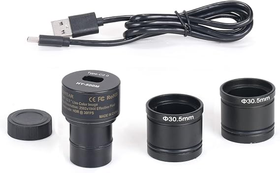 5MP USB Digital Microscope Camera USB Digital Eyepeice Lens Tpye C USB Video Camera for Sience Education Lab Reserch with Free Calibration Software