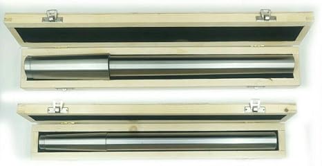 2Pcs Set MT4 MT5 Lathe Alignment Test BAR Mandrel EN31 AlloySteel in Wooden Box
