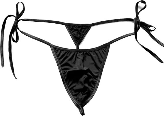 Men's Thong Underwears,T-back Adjustable Panties Low Waist Bikini G-String Lingerie for Male Breathable Brief