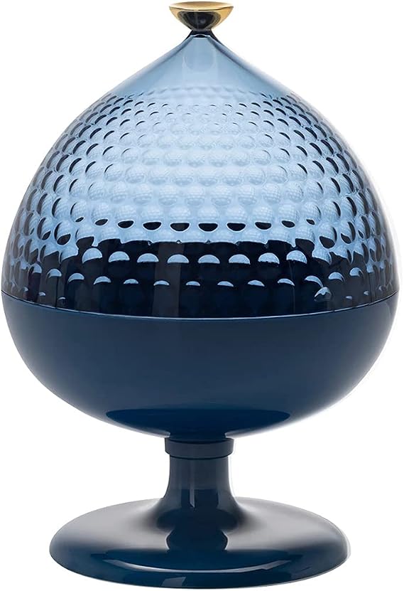 Kartell Pumo Container/Centerpiece, Blue and Blue