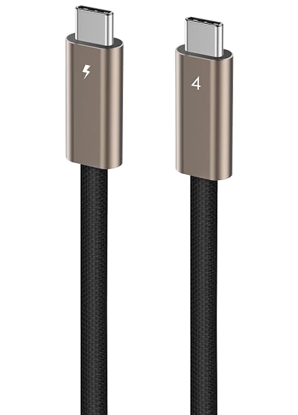 Ubluker USB C to USB C Cable 40Gbps 5FT, USB4 Cable with Thunderbolt 4