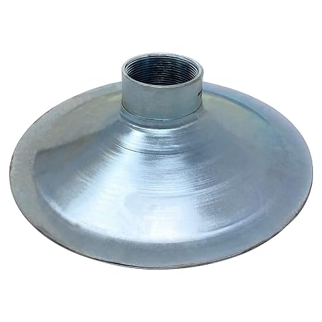 Gloxco 2" Skimmer Suction Strainer, Bottom Hole, Zinc Plated Steel (STR-SKBH200)