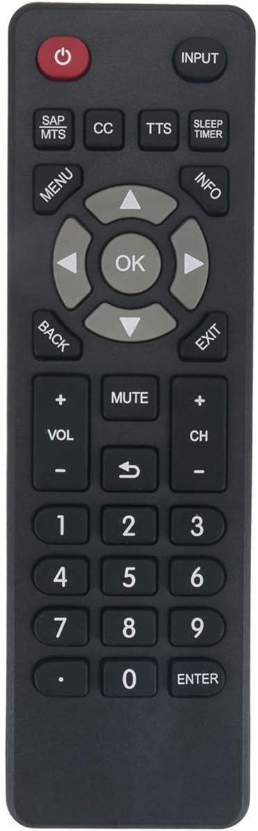 New Remote Control Replacement Applicable for ONN TV ONC18TV001 FHD LED TV