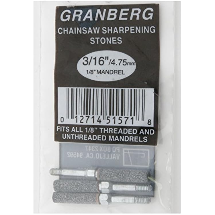 Granberg Threaded Grinding Stones - 316In. Width, 3-Pc. Set