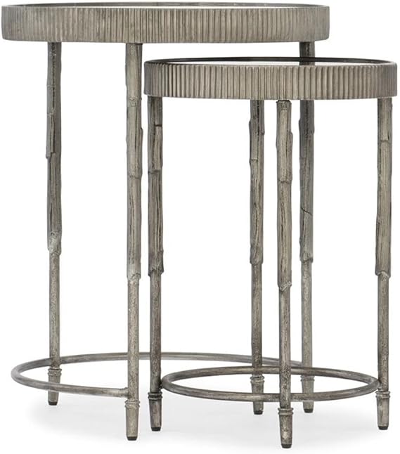 Hooker Furniture Silver 20'' Wide Round Accent Nesting Table