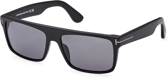 Tom Ford PHILIPPE-02 FT 0999-N Matte Black/Smoke 58/16/145 unisex Sunglasses