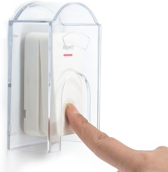 Door Bell Push Button Cover Weatherproof,Doorbell Rain Cover for Protective - Transparent and Waterproof - Doorbell Shield Ideal for Outdoor Use