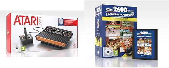 Atari 2600 Plus (.co.uk) & 4 in 1 Game Cartridge Plus Paddle Pack (.co.uk)