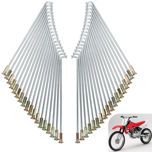 Motoparty Rear Wheel Spoke for Honda XR100R CRF100F Replacement for OEM 97228-42138-K0 97658-42137-K0 16Spokes for Motorcycles 36pcs Spokes  Nuts Set