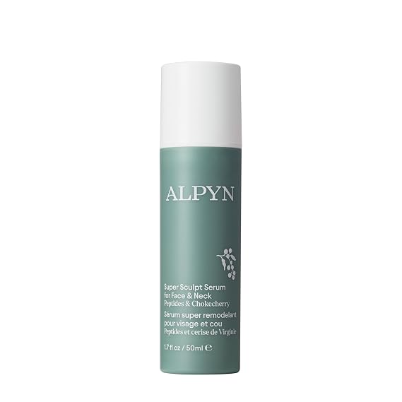 ALPYN Super Sculpt Peptide Firming & Lifting Serum for Face & Neck l 1.7 oz | Visibly lifts and firms the face, neck and decollete, targets tech neck
