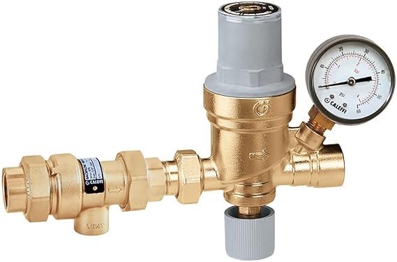 Caleffi 573009A 1/2-Inch AutoFill and Back Flow Preventer Combination, Sweat