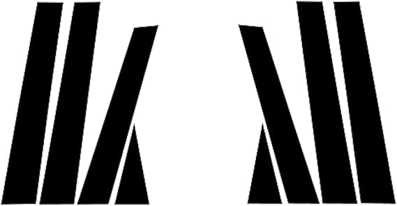 Rvinyl Pillar Post Pre Cut Window Trim Kits in Gloss Black Compatible with