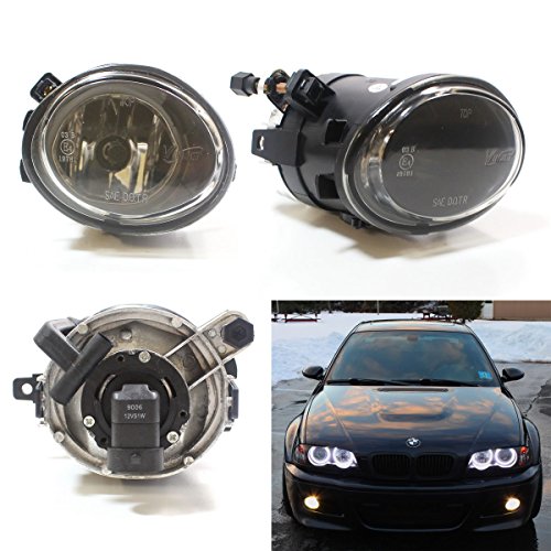 Winjet Compatible with BMW [2001 2002 2003 2004 2005 320i 325i 325xi 330i 330xi] [2001-2003 M3M5] Driving Fog Lights