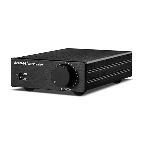 AIYIMA A07 Premium TPA3255 Power Stereo Amplifier with AUX Pre-Out 300W*2 | Swappable Op-Amp | 2 channel Desktop integrated Class D Stereo HiFi Amp For Passive Bookshelf Speaker & 2.0/2.1 Home theater