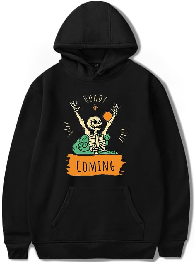 Ryan Trahan Merch Howdy Skeleton Hoodie Women Men Casual Long Sleeve Sweatshirt
