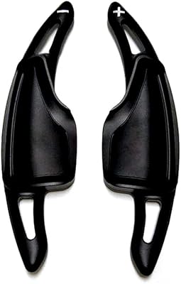 HIGH FLYING 2pcs Interior Accessories Steering Paddle Shifts Extensions Black for Chevy Chevrolet Camaro 2016-2022, C7 Corvette 2014-2019