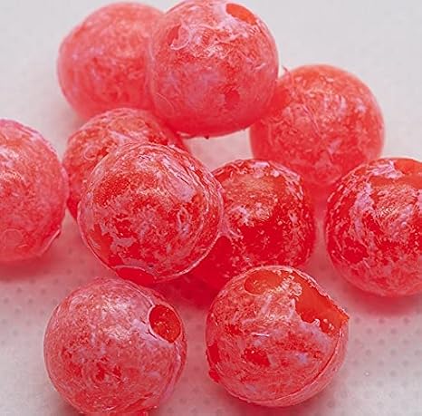 BnR Tackle SBMR10 Soft Beads, 10 mm, Mottled Red, Neutral Buoyancy, 10/Pack