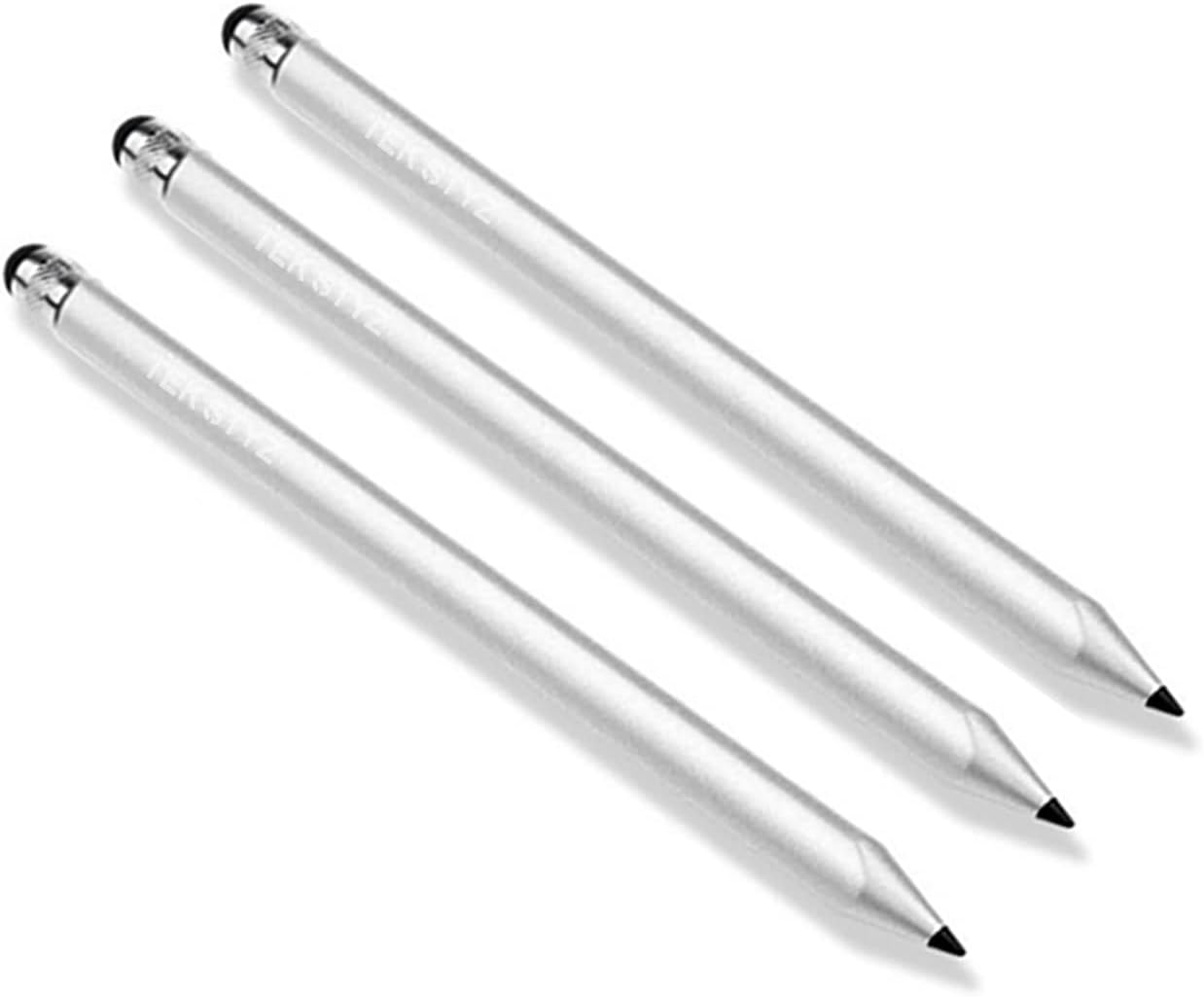 Pro Capacitive Resistive Stylus Universal 2 in 1 Compatible with BMW 2019 3 High Sensitivity & Precision Full Size 15 Pack! Silver