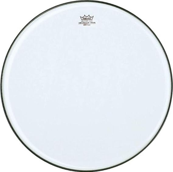 Remo SA0314-TD Clear Ambassador Marching Snare Side Drum Head (14-Inch) - No Collar