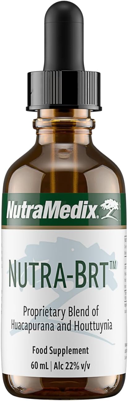 NutraMedix Nutra-BRT™ Liquid Herbal Drops – Huacapurana Bark & Houttuynia Leaf Extract – Vegan, No Preservatives –60ml