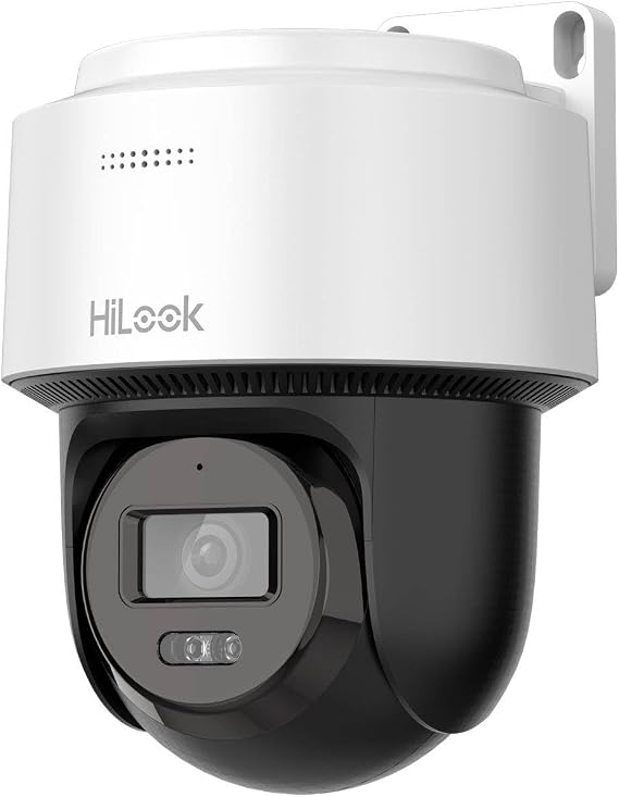 HiLook by HIKVISION Outdoor Surveillance Camera 4MP Smart Hybrid Light LAN/PoE Wired Outdoor Camera Surveillance Motion Sensor Night Vision SD Card Slot Turret