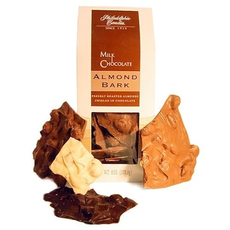 Philadelphia Candies Milk Chocolate Almond Bark, 6 oz. Gift Bag
